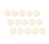 Lurrose Disques Exfoliants en Luffa Naturel 15 Pcs, Lingettes Exfoliantes Visage 5,5 Cm, Éponges pour Bain et Soin du Corps, Nettoyage Doux Peau, Gommage Visage et Corps, Accessoires