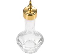 Lurrose Distributeur en Verre pour Amer 30 ML Bouchon Doré, Bouteille Vintage pour Cocktail de Barman, Flacon Doseur Amer pour Bar, Restaurant et Maison, Accessoire Décoratif Élégant