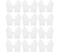 Lurrose Doigts Libres Flexibles et Faciles à Utiliser Hydratants en Coton Blanc 12 Paires de Moufles pour Hommes Travail Occasions Formelles