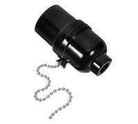 Lurrose Douille E27 Chaîne de Traction en Bakélite, Support de Lampe de Plafond Interrupteur à Tirette, Compatible pour Éclairage Résidentiel et Commercial