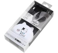 Lurrose Écouteurs Filaire Stéréo Intra-Auriculaires Microphone Design Adorable pour Usage Personnel Téléphone Portable