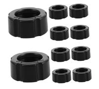 Lurrose Écrou de Serrage Noir pour Support de Téléphone Voiture en Plastique 10pcs, Accessoire Facile à Installer pour Fixation Grille D'aération Avant et Arrière