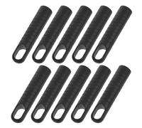 Lurrose Embouts de Manche de Balai en Plastique Noir 25mm 10pcs Capuchon Fileté Compatibles et Design Portable pour Poignées de Pelle à Poussière pour Maisons et Espaces Commerciaux