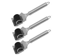 Lurrose Ensemble 3 Pièces Machine à Spaghetti Manuelle en Acier Inoxydable, Coupe-nouilles Portable Cuisine Domestique et Professionnelle, Outil Multifonction pour Pâtes Fraîches et