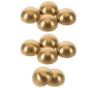 Lurrose Ensemble de 10 Lot de Set de Vis Décoratives en Acier Inoxydable Capuchons Dorés pour Miroir de Commode et Armoire, Installation Facile, Style Moderne et Finition Polie,
