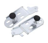 Lurrose Ensemble de 2 Charnières Inoxydables pour Porte de Réfrigérateur, Axes de Charnière Inférieure Robustes, Pièce de Rechange Compatible Multimarques pour Réparation et Alignement