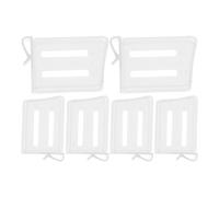 Lurrose Ensemble de 6 Séparateurs de Tiroirs Réglables Transparents pour Réfrigérateur, Étagères de Rangement Polyvalentes en Polypropylène, Clips de Fixation Inclus, Organise Boissons,