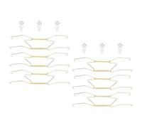 Lurrose Ensemble de 6 Support Mural Invisible Lot de Crochets à Ressort pour Suspendre Assiettes Décoratives Métal Installation Simple pour Décoration Murale Intérieure