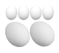 Lurrose Ensemble de 6 Œufs en Mousse Réalistes pour Magiciens, Accessoires de Scène Polyvalents, Faciles à Apprendre, pour Mariages et Événements