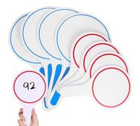 Lurrose Ensemble de 8 Tableaux Blancs Portatifs Effaçables à Sec Système de Vote, Adaptés pour Classes, Juges et Ateliers, Réinscriptibles et Pratiques