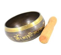 Lurrose Ensemble de Bols Chantants pour Contemplation et Relaxation avec Maillet en Bois Coussin Inclus en Cuivre un Salon ou Pièce Dédiée