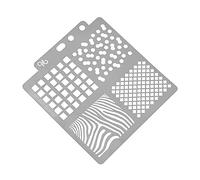 Lurrose Ensemble De Pochoirs De Scrapbooking - Pochoirs Texturés Réutilisables Pour Modèles De Peinture De Dessin Projets Dartisanat ()