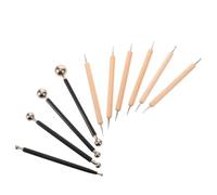 Lurrose Ensemble D'outils de Modelage Variété Complète en Acier Inoxydable et Bois Rangement Étui Pratique Inclus pour Modelage d'argile et Façonnage de Fleurs