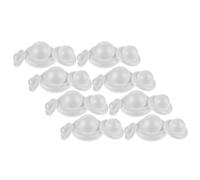 Lurrose Ensembles de Boules en Mousse Blanche Stables et Réutilisables Lot de 10 de Sphères Planétaires avec Supports Anneaux et Bases pour Projets Scolaires