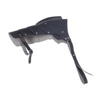 Lurrose Épaulière Médiévale en Cuir et Métal Ajustable pour Costume de Chevalier Adulte, Accessoire Polyvalent pour Performances et Jeux de Rôle