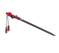 Lurrose Épingle À Cheveux Chinoise Vintage En Forme De Fleur Pour Femme Accessoire De Coiffure Élégant Pour Soirées Et Fêtes Baguette À Cheveux Originale En Matériau Durable 7.1 Pouces