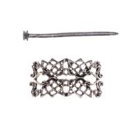 Lurrose Épingle à Cheveux en Métal Argenté Style Rétro Nœud Celtique, Accessoire Coiffure Unique pour Soirées et Bals, Présent pour Femmes