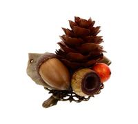 Lurrose Épingle à Cheveux Imitation Fait Main Style Vintage Pince à Cheveux Rétro Légère et Compacte Décoration Capillaire Automnale pour Fêtes et Usage Quotidien Élégant pour Femme