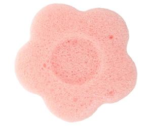 Lurrose Éponge Nettoyante Visage Fleur en Matière Végétale, Petite Taille Rose, Éponge Exfoliante Douce pour Peau Sensible, Réutilisable, Démaquillage et Gommage Quotidien