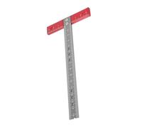 Lurrose Équerre en T Alliage D'aluminium Outil D'architecte Graduations Claires Haute Précision pour Menuisier et Dessin Technique Outil Portable pour Travaux de Mesure et Traçage