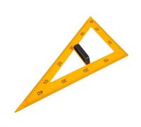Lurrose Équerre Magnétique Pédagogique 40 Cm en Plastique Jaune, Règle Triangulaire 45°60° pour Outils de Dessin et Enseignement, Accessoire Scolaire pour Tableau Noir et Classe