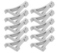 Lurrose Étagère de Réfrigérateur en Aluminium, Support Résistant au Gel 12 Clips Pack de 12 Pièces pour Fixation de Clayette Armoire à Boissons