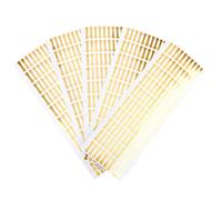 Lurrose Étiquettes Inviolables Pvc 2x0,5 Cm Ruban De Sécurité Autocollant Doré Brossé 500 Pièces Protection Scellée Anti-falsification Pour Emballages Alimentaires Et Cosmétiques