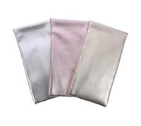 Lurrose Étui à Lunettes en Cuir Imperméable à l'Eau - Rangement pour Lunettes de Soleil, Lunettes, Téléphone Portable, Bijoux - 3pcs (Rose Doré)