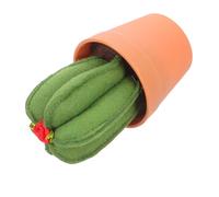 Lurrose Étui Porte-Aiguilles Forme De Cactus Coussin à Épingles pour Couture Organisateur De Couture Décoratif Pot De Fleurs pour Broderie Et Quilting