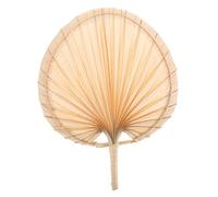 Lurrose Éventail à Main Fait Main Vintage en Feuille de Palmier Tissé Facile à Transporter Style Chinois Classique Poignée pour L'été Maison