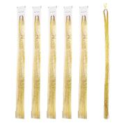 Lurrose Extensions Cheveux Paillettes 750 Pièces, Mèches Laser PET 120 CM, Accessoires pour Coiffures de Fête, Mèches Colorées pour Femmes