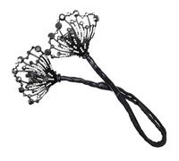 Lurrose Façonneur de Chignon Donut Noir Strass, Accessoire Cheveux pour Filles et Femmes, Outil Coiffure Rapide et Facile, pour Chignon Ancien et Bun, Accessoire Décoratif