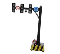 Lurrose Feu De Panneaux De Signalisation pour Les Enfants Jouets De Road Trip pour Enfants Feu Stop pour Salle De rtisanat De De Plastique Black