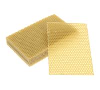 Lurrose Feuilles de Cire Gaufrée pour Ruches 10 Pièces Cire d'abeille Naturelle pour Apiculture Fabrication de Bougies Cadre Nid Abeille