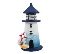 Lurrose Figurines de phare : remplacement de l'abat-jour de phare en résine pour les éclairages de jardin, de terrasse, de cour ou de sentier sur le thème de l'océan et du bord de mer