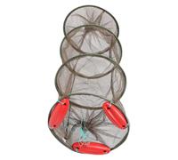 Lurrose Filet de Pêche en Nylon Léger pour Poissons et Crabes Flotteur Marron Filet de Localisation des Poissons Portable pour Garder Vivants