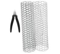 Lurrose Filet Grillagé Fer Robuste avec Pince Filet Poules Maille Hexagonale pour Décoration et Jardinage Maille Fil Épais pour Création et Composition Couleur Aléatoire Couleur Aléatoire