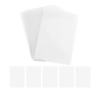 Lurrose Films de Plastification Thermique Imperméables 3 Pouces 8 Microns Transparentes 100 Pièces pour Photos, Documents, Protection Solide et Finition Brillante Bureau