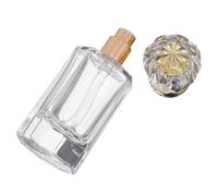 Lurrose Flacon de Parfum de Voyage 50ml en Verre Blanc Étanche