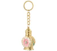 Lurrose Flacon de Parfum Rechargeable en Verre 3 Ml Surface en Alliage de Zinc Mini Flacon de Parfum de Voyage Étanche Petite Bouteille Échantillon du Moyen-orient Utilisation Maison