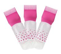 Lurrose Flacons Applicateurs avec Peigne à en Plastique Lot de 3 Faciles à Presser Utiliser pour Coloration Capillaire pour Teinture et Coiffure