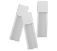 Lurrose Flacons de Crème Airless Rechargeables 50ml Blanc 3 Pièces Pompe Légère en As et Pp pour Voyage et Fête