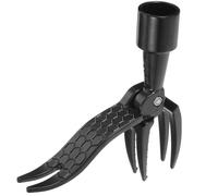 Lurrose Fourche à Désherber Manuelle Debout en Fonte Tête Robuste, Extracteur de Racines Profondes pour Jardinage, Outil de Désherbage Portable, 1 Pièce, Usage Domestique Style Aléatoire