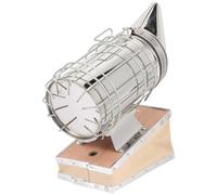 Lurrose Fumoir à Ruche Portable en Acier Inoxydable Mini Pointe Fine, Outil Apiculture Léger et Solide, Enfumoir Apiculture pour Protection Apiculteur, Matériel Apicole Pratique