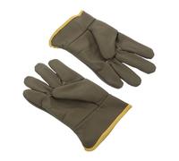 Lurrose Gants de Soudure Résistants Chaleur pour Hommes Gants de Travail Durables pour Soudage Barbecue Cheminée Manutention Animale Confort Ergonomique