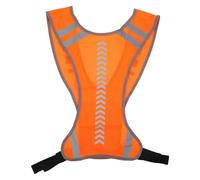 Lurrose Gilet de Haute Visibilité pour Cyclisme et Running Taille Ajustable et Bandes Complètes Réfléchissantes pour Sport en Soirée