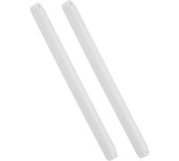 Lurrose Glissière de Tiroir en Plastique Blanc 235mm pour Clavier et Armoire, Coulisse Robuste à Montage Inférieur, Installation Facile pour Meubles et Tiroirs
