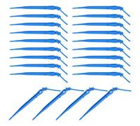 Lurrose Goutteurs pour Irrigation Goutte à Goutte 100 Pcs en Polyéthylène Bleu, Compatibles Tubes 3/5 Mm, pour Arrosage Précis de Plantes en Pot et Jardins D’intérieur