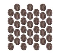 Lurrose Grains de Café Simulés en Résine 100 Pièces 18x15x7 Mm Décorations Miniatures pour Coque de Téléphone DIY Accessoires Brillants, pour Embellissement de Bricolage