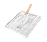 Lurrose Grillade Tortilla Pliable Inoxydable Support Toast Résistant et Multifonction pour Barbecue Camping et Cuisson sur Plaque Chauffante